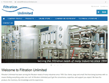 Tablet Screenshot of filtrationunlimited.com